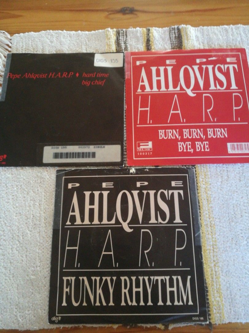 3 kpl Pepe Ahlqvist H.A.R.P. 7" Single