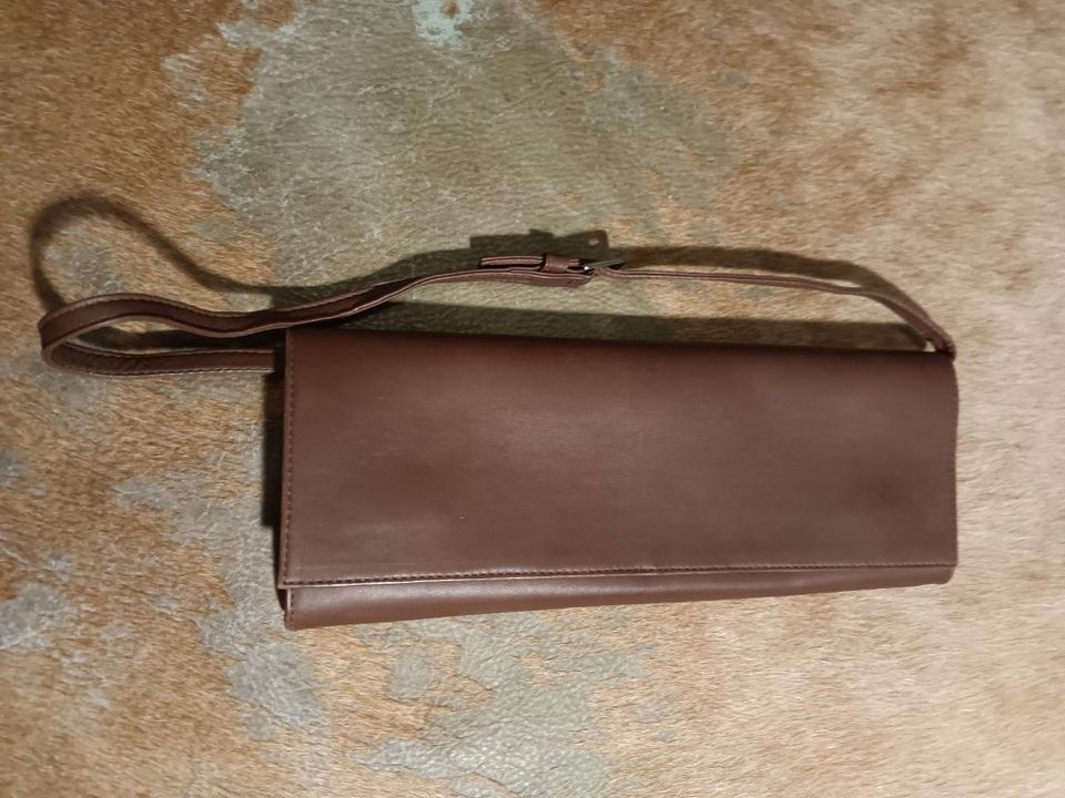 Dumond ruskea nahka laukku clutch