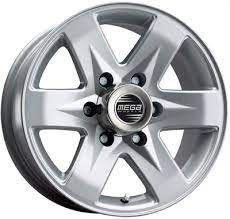 8X16 6X139.7 ET0 KR110 MEGA Wheels Rockera silver