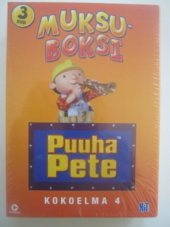 Puuha Pete kolmen dvd:n boxi, uusi, Imatra/posti