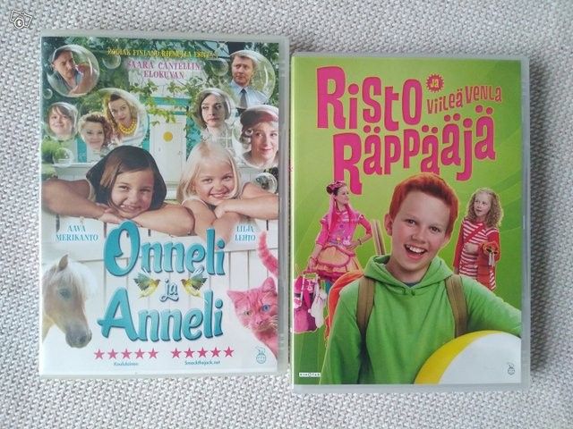 Onneli ja Anneli sekä Risto Räppääjä -dvd:t