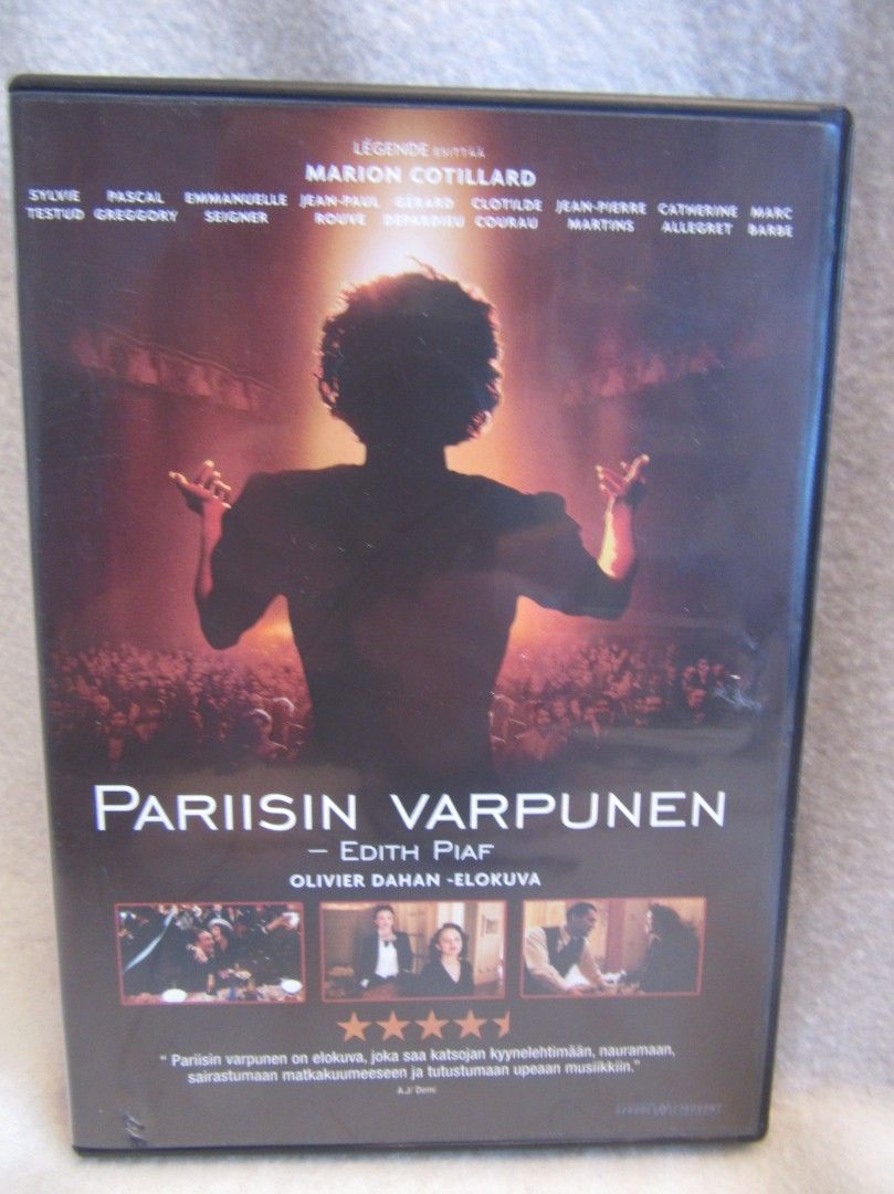 Pariisin varpunen Edith Piaf dvd
