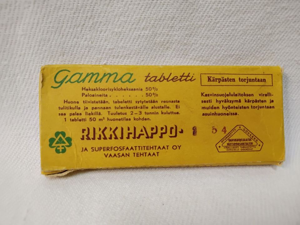 Gamma tabletti tyhjä tuotepakkaus