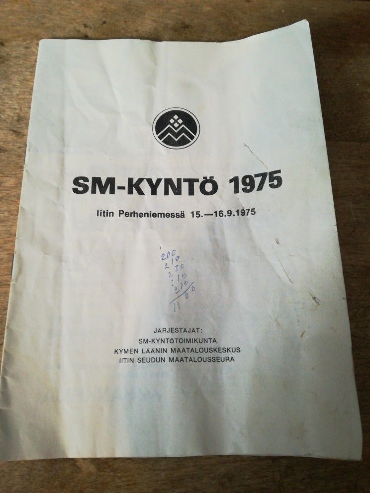 SM-kyntö 1975 esite