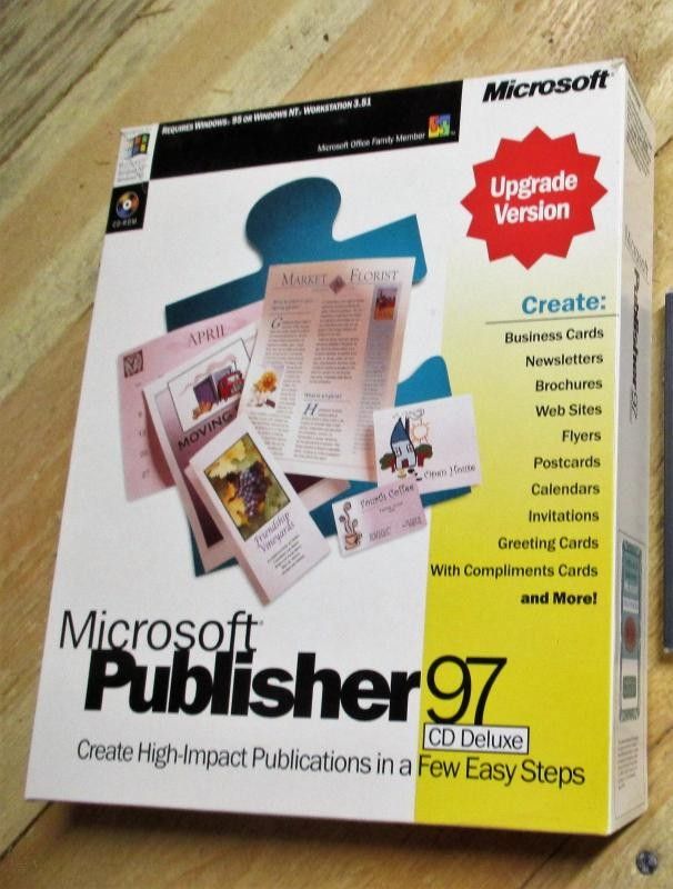 Microsoft Publisher 97 PC-ohjelmisto