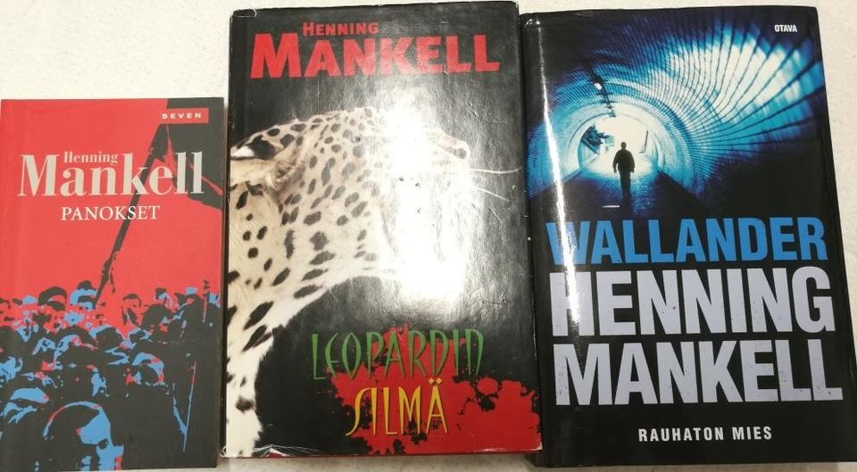 Henning Mankell kirjat 3 kpl