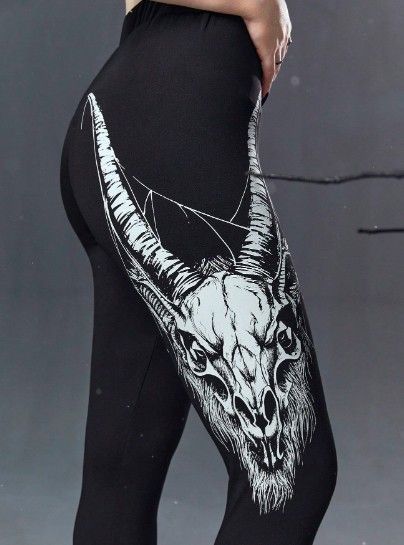 Goat print leggings