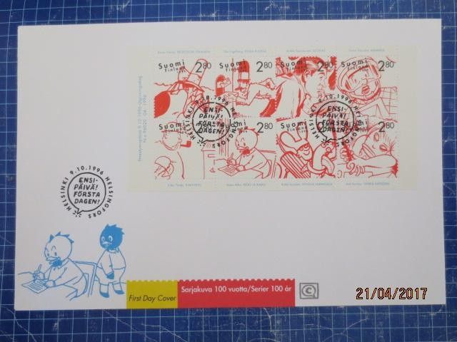 FDC Sarjakuva 100 v 9.10.1996