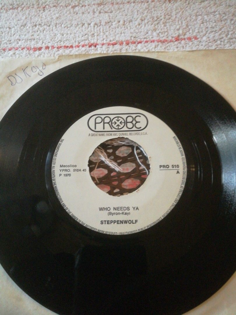 Steppenwolf 7" Who needs ya / Earsch