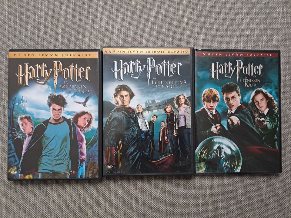 3 x Harry Potter dvd