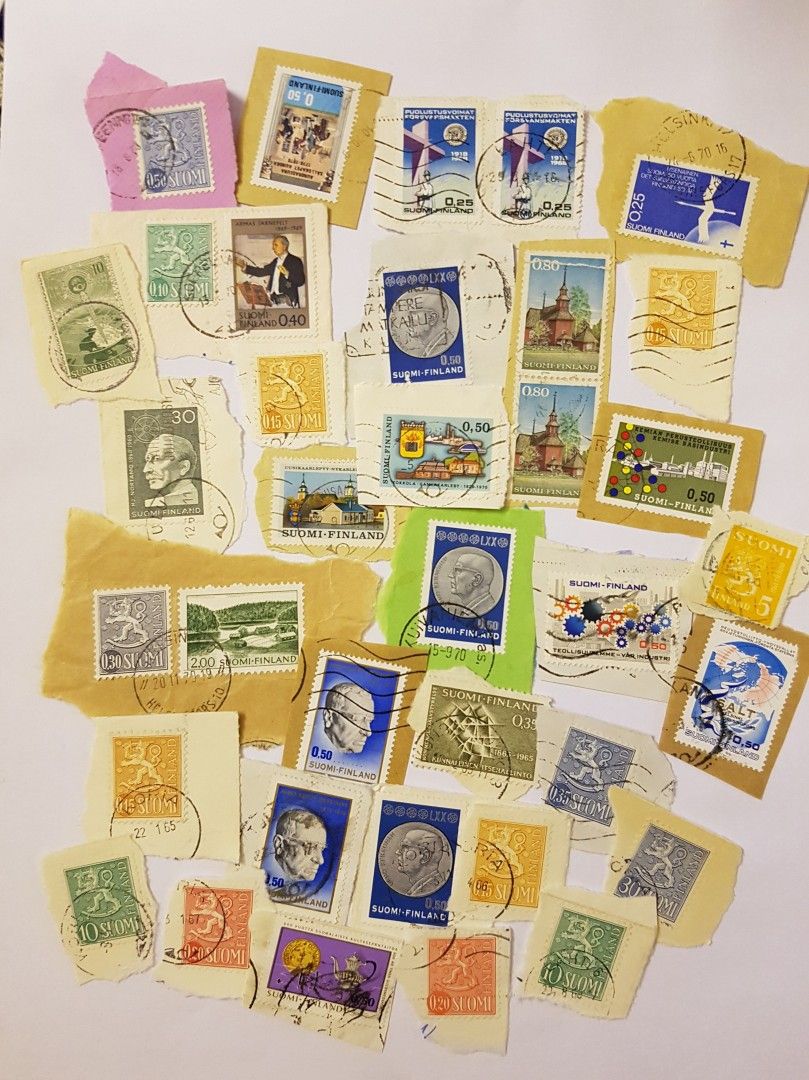 Suomi postimerkit revinnäisissä 60-70 - luvuilta