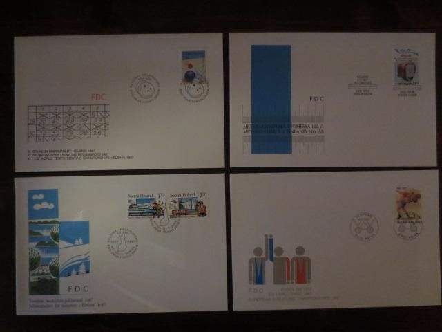 FDC Suomi 1987 10 erilaista