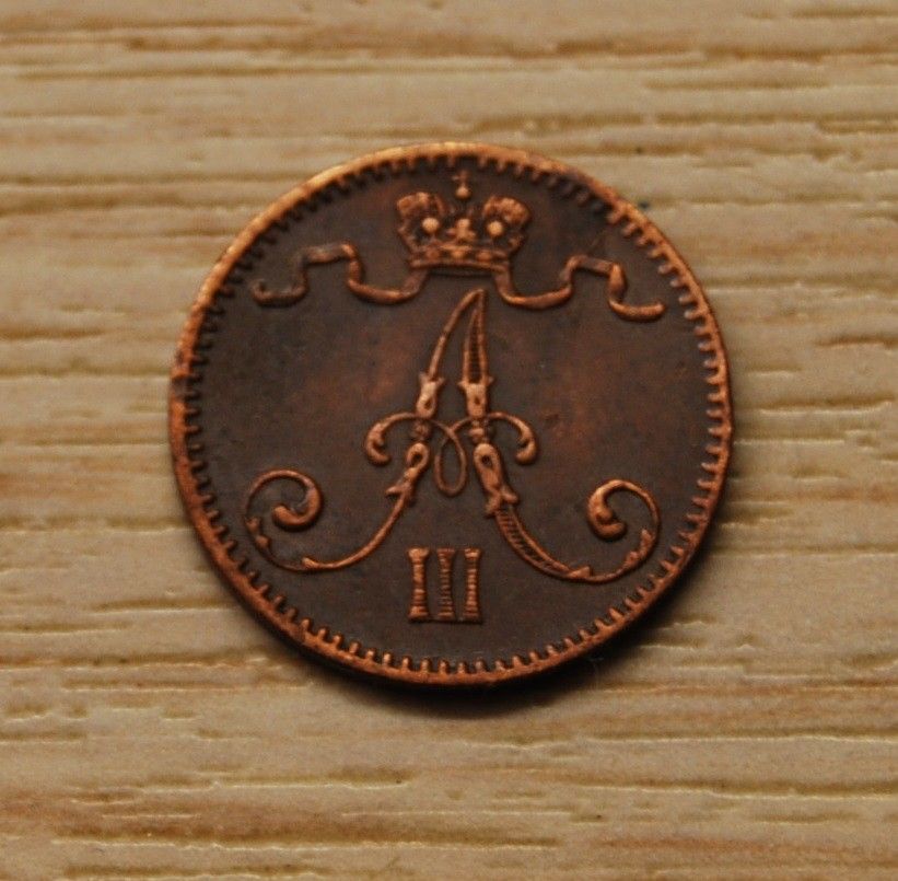 Suomi 1 penni 1883, Suuriruhtinaskunta