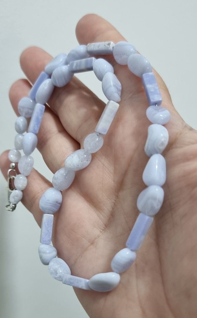 Pitsi akaatti Blue Lace agate