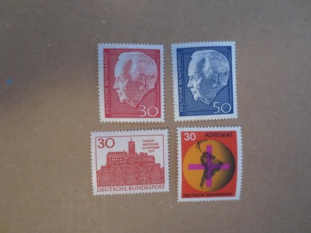 Postituoretta Saksaa 1967 4 erilaista