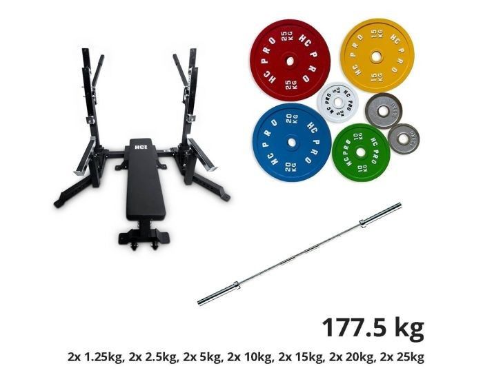 Penkki ja levypainosarja 177,5kg