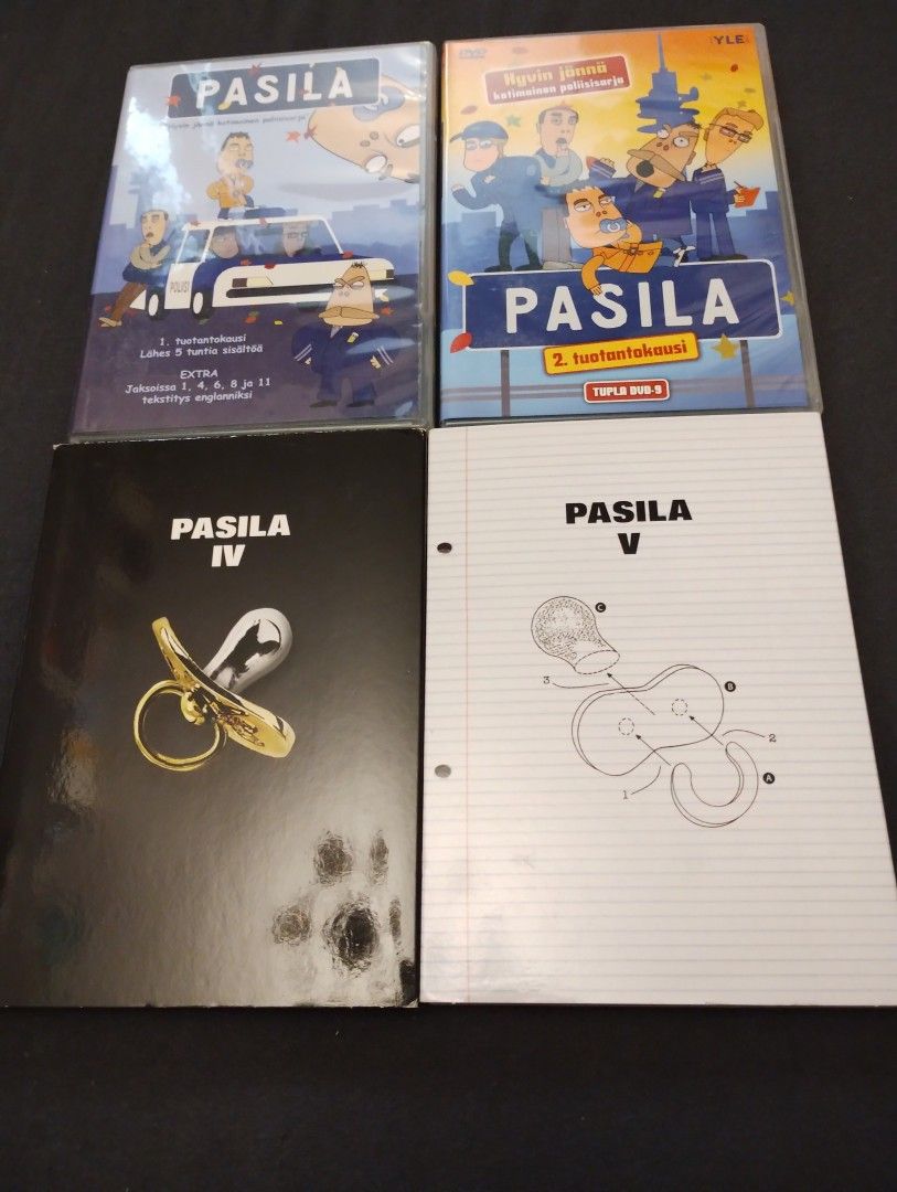 Siistit Pasila -DVD:t, kaudet 1,2, 4 ja 5