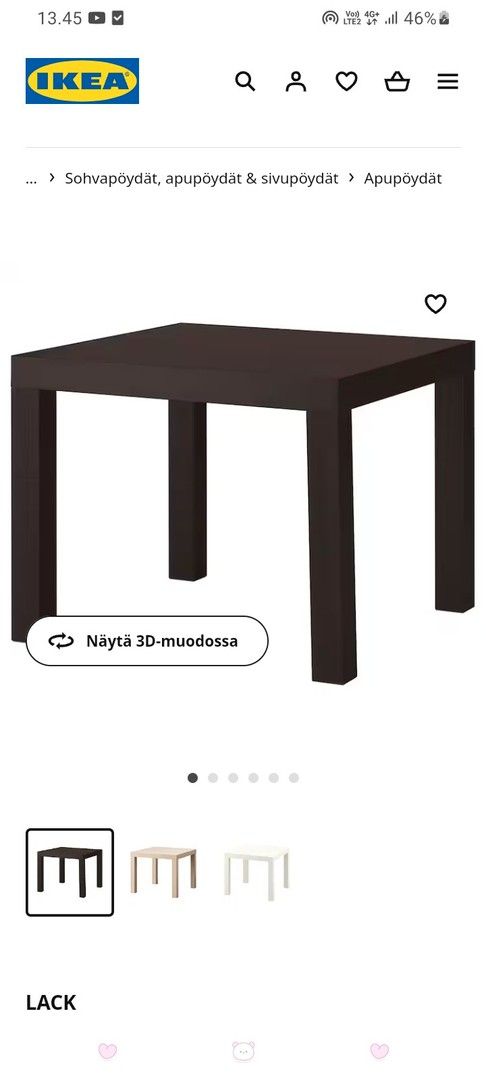 Ikean pienipöytä
