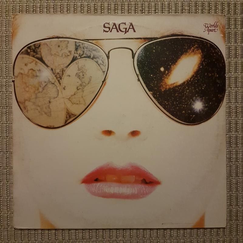 Saga - Worlds Apart LP (EX- kunto)