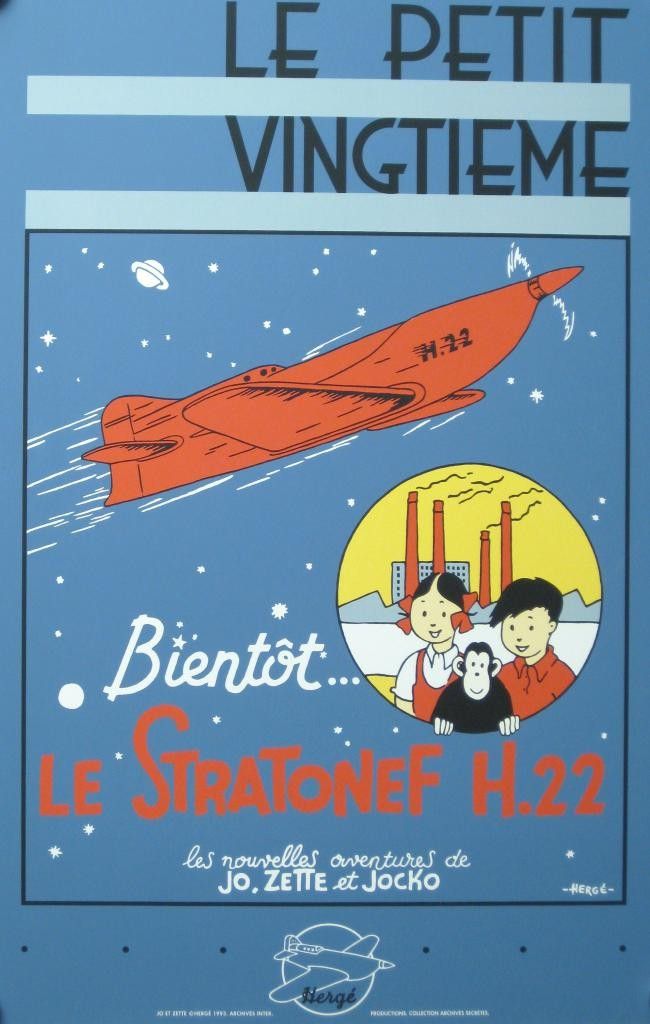 Lithograph 113 Herge Veikko Tette ja Jykke