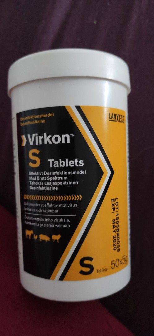 Virkon S tabletit desinfiointiin