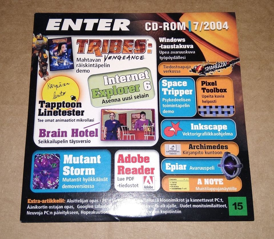Enter lehden cd vuodelta 2004