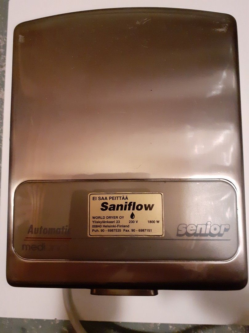 Saniflow automatic senior kuivaaja