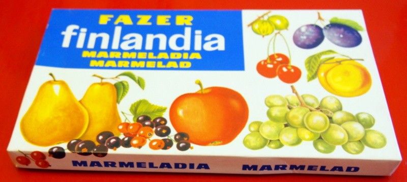 Vanha Fazerin FINLANDIA marmeladiarasia