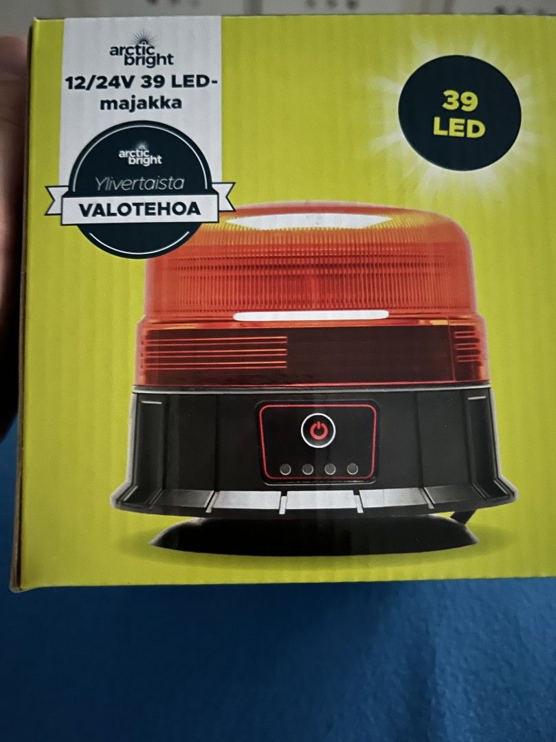 Arctic Bright 12/24V 39-LED majakka ladattava