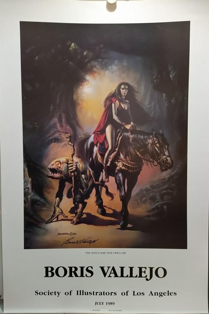 Lithograph 124 Boris Vallejo The Witch And Her