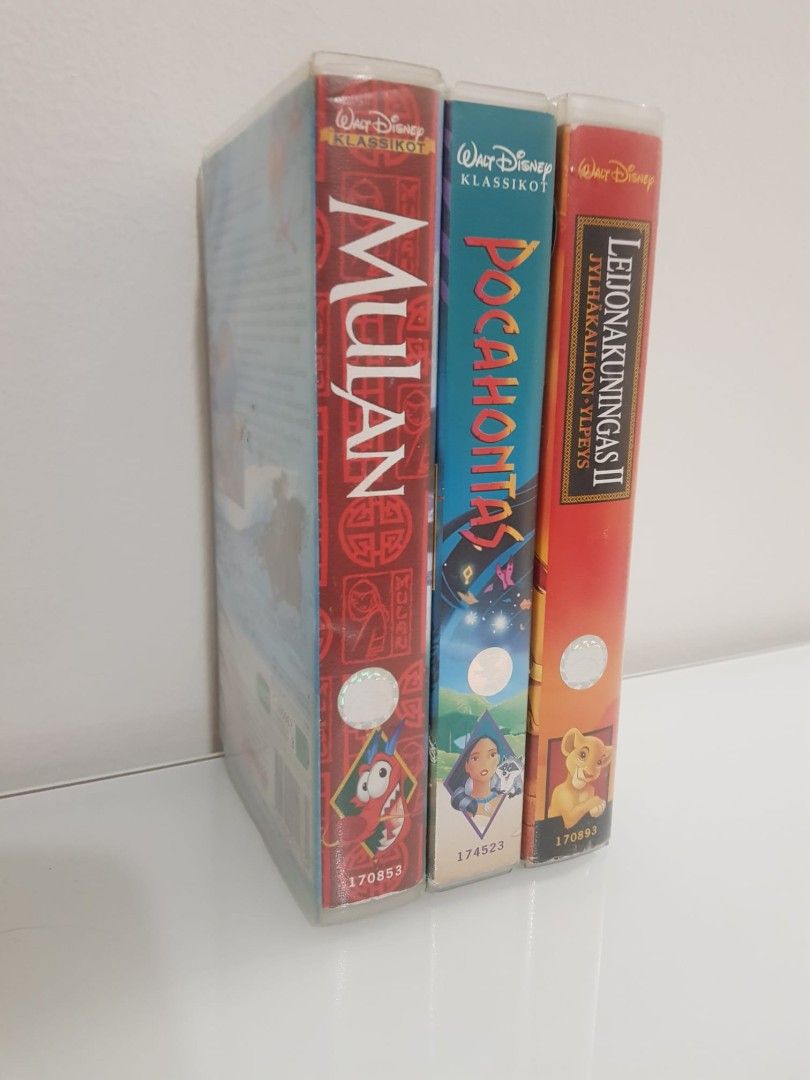 3kpl Walt Disney -VHS