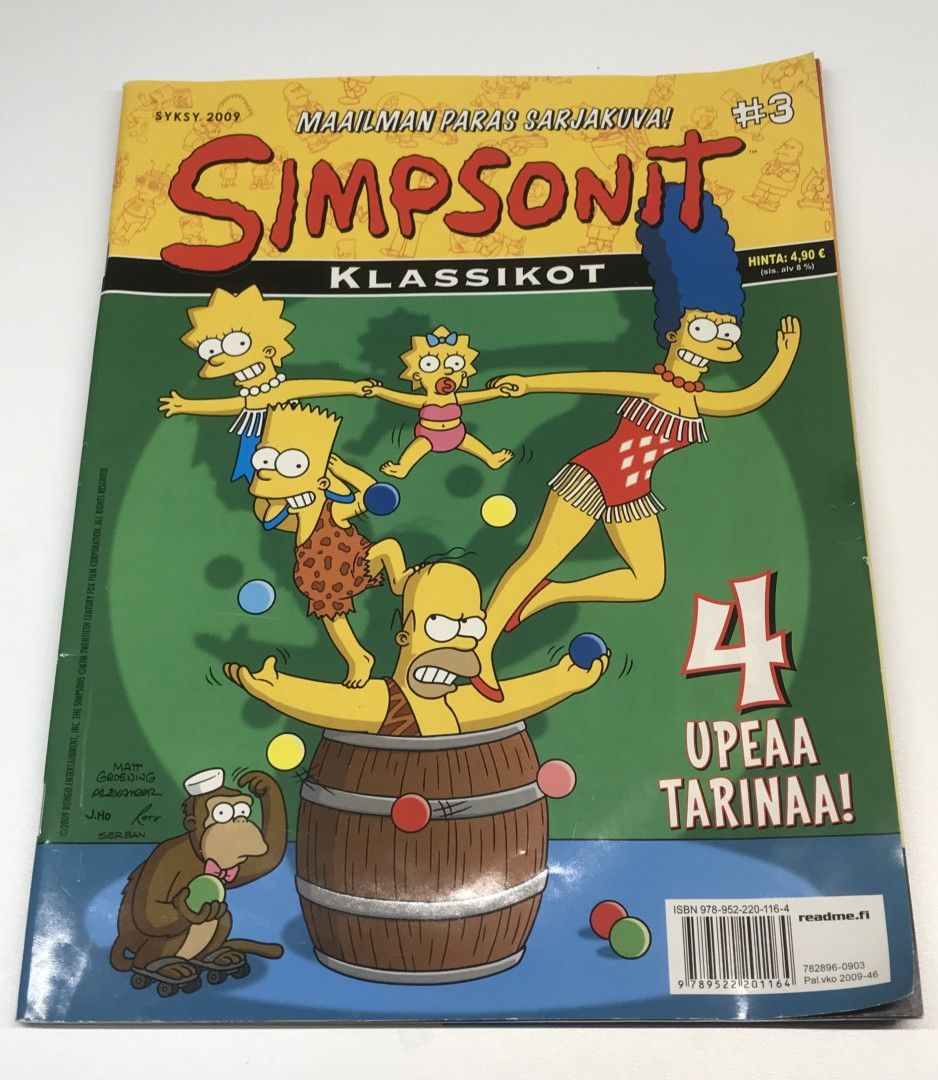 Simpsonit Klassikot syksy 2009