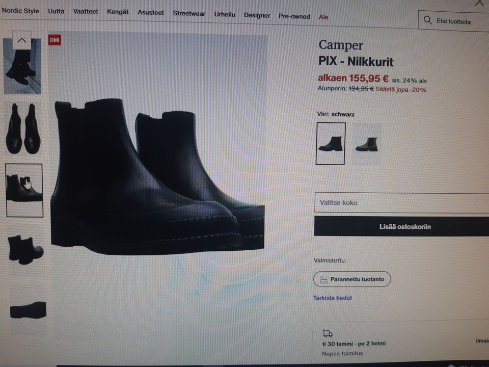 Camper nilkkurit/ unisex