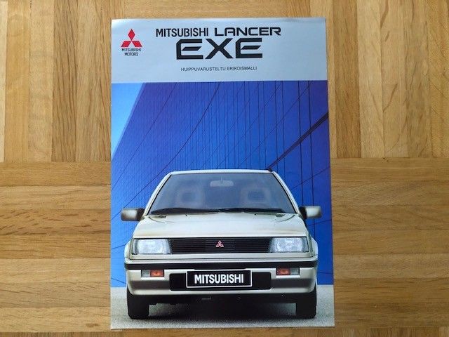 Esite Mitsubishi Lancer EXE noin vuodelta 1987