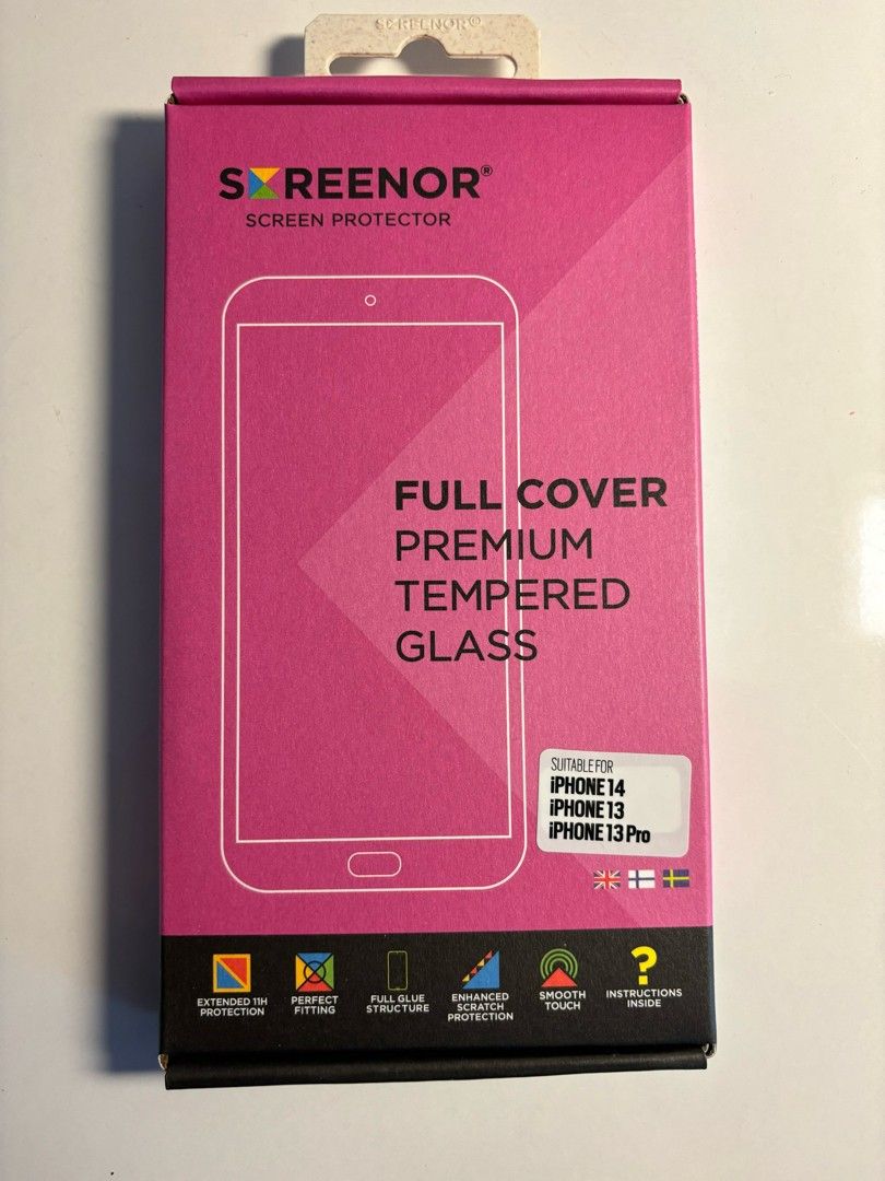 IPhone 14/13/13 Pro Premium Tempered- suojalasi