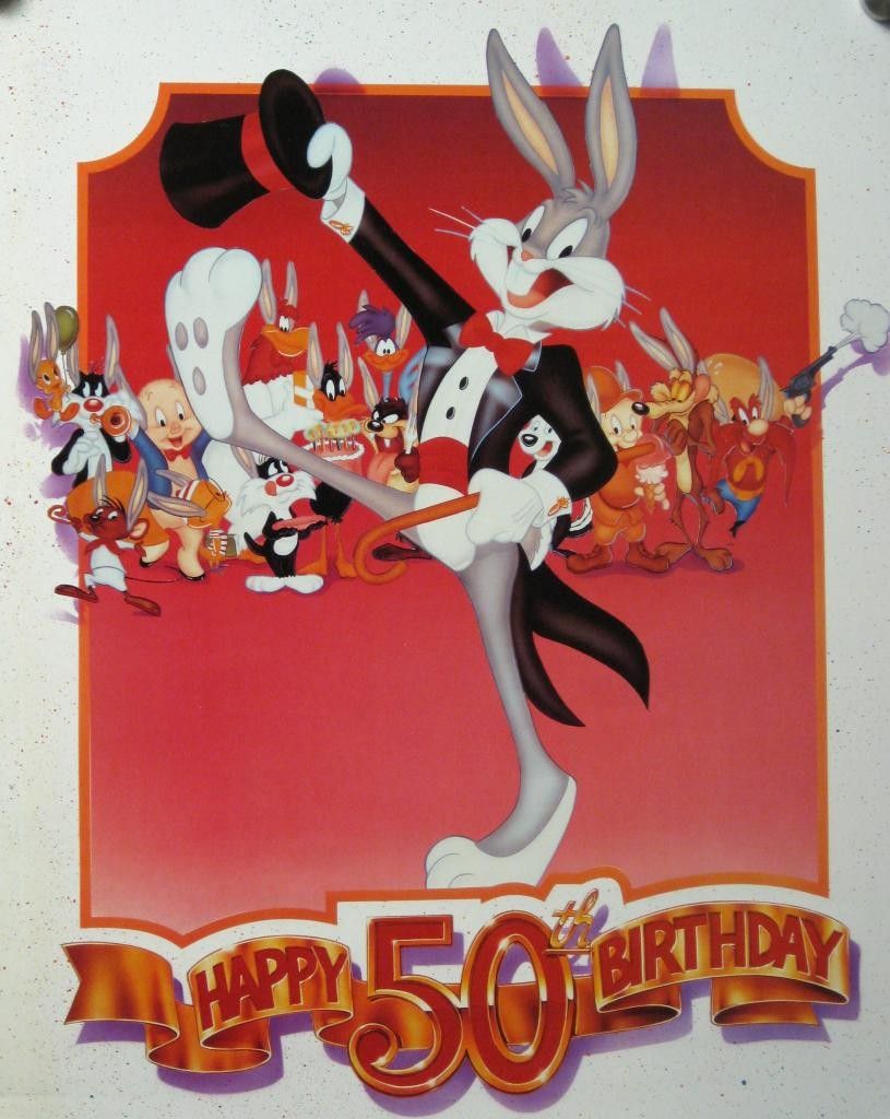 Juliste, yms. 116 Bugs Bunny & Co 50th Birthda