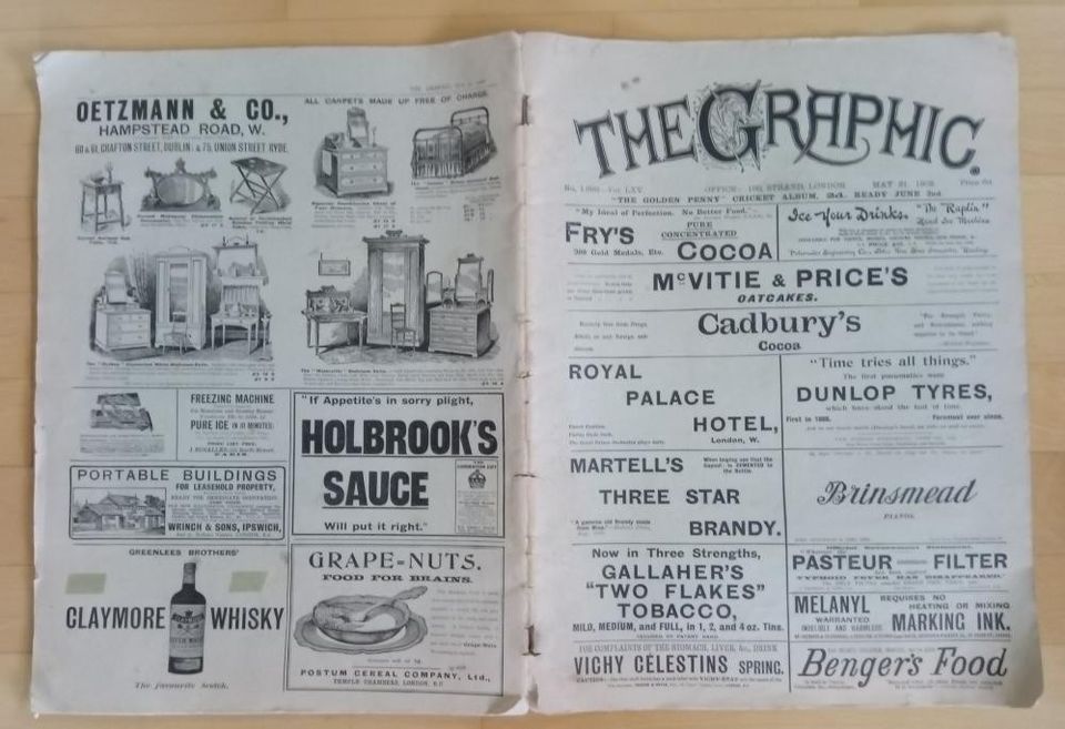 The Graphic -lehti 1902, 1, GB & potrettivalokuva