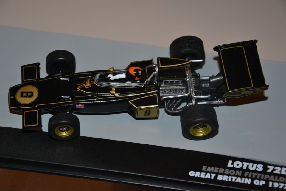 Pienoismalli F1 Lotus 72D -72 E.Fittipaldi 1/43