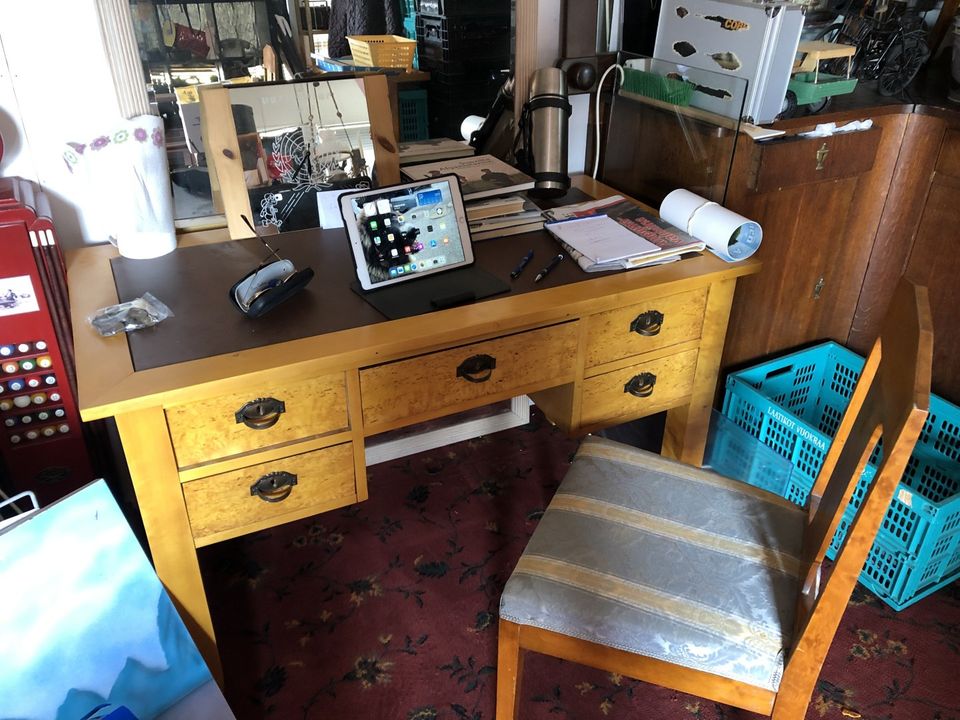 Kirjoituspöytä kontor Office pöytä table antiikkia
