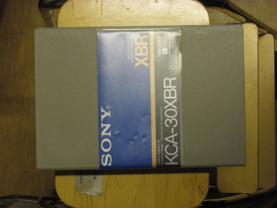 SONY U-Matic pro-videokasetti 1990-luvulta. UUSI