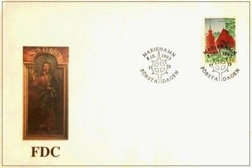 FDC/ Ensipäiväkuori 8.10.1993 Sottungan kirkko