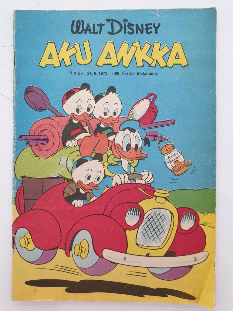 Aku Ankka sarjakuvalehti n:o 25, 1972