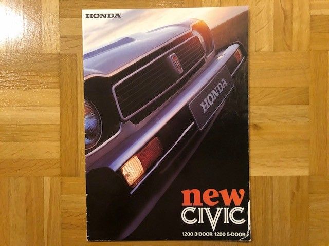 Esite Honda Civic 1200 vuodelta 1979