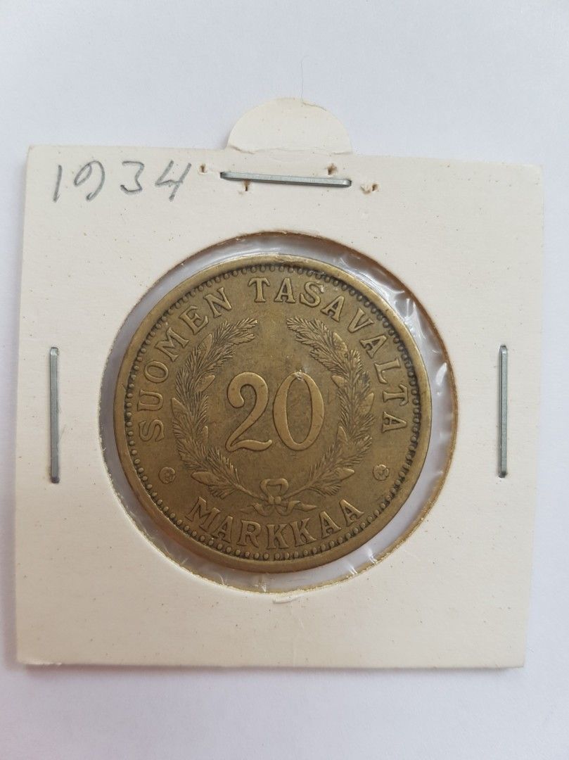 20 markan kolikko v. 1934