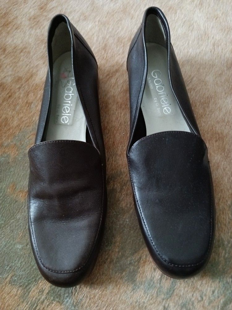 Gabriele ruskeat nahka loaferit 40.5/26.5cm