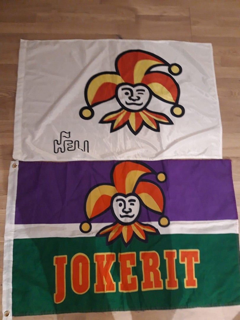 Jokerit kannustuslippuja