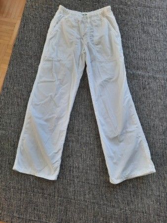 Valkoiset benetton housut koko 146cm / L