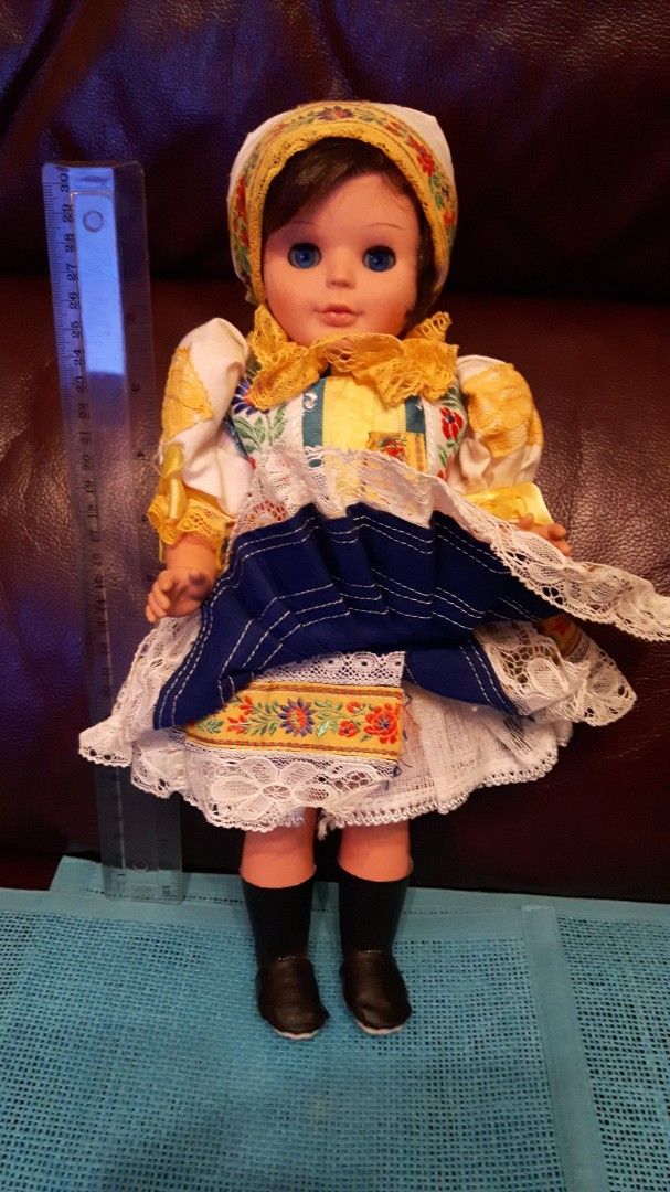 Kaunis vintage iso nukke, 35 cm