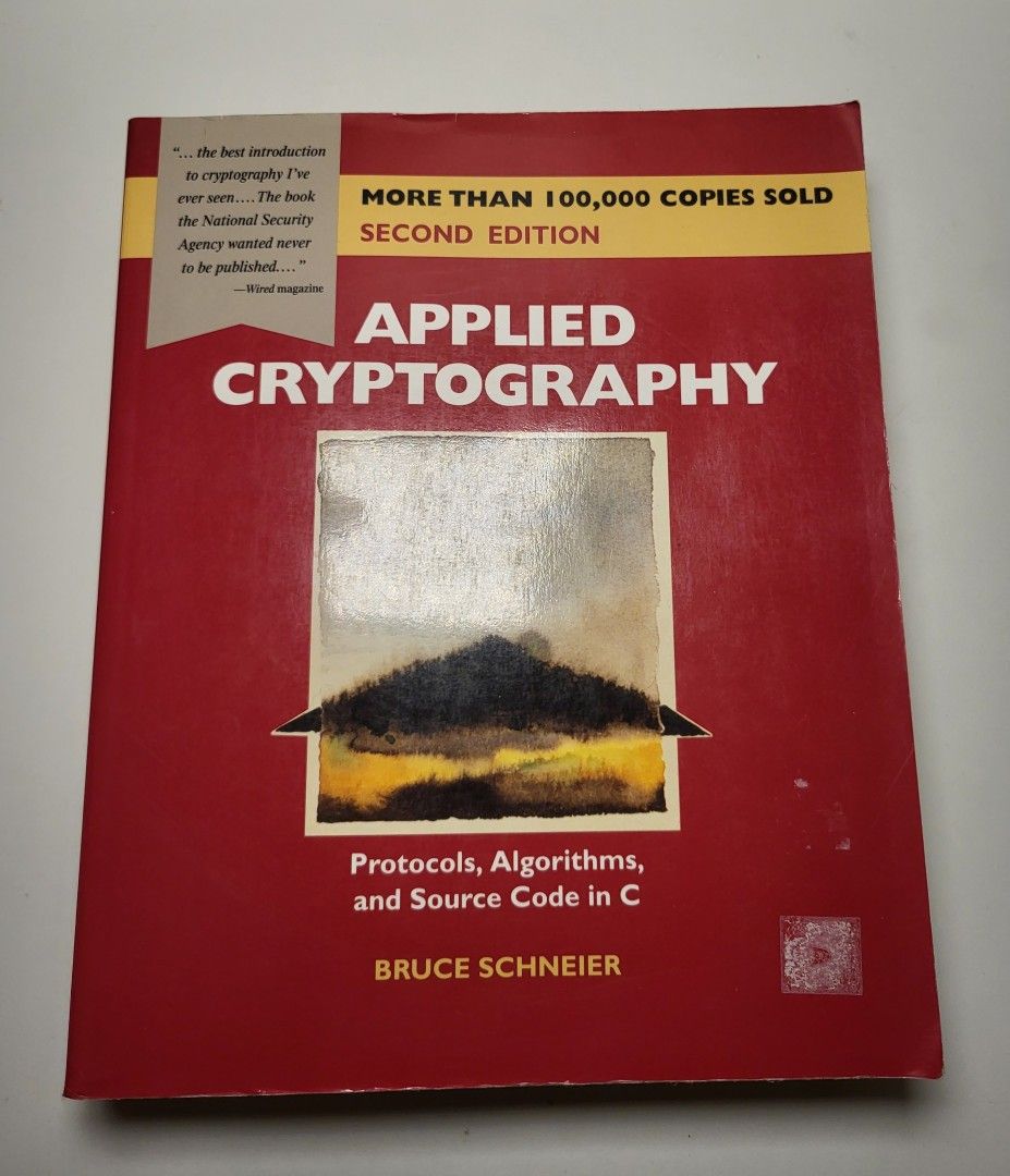 Applied Cryptography - Bruce Schneier, 2nd edition