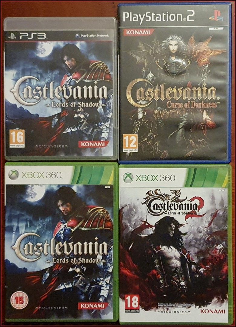 Castlevania pelejä PS2, PS3 ja XBOX 360 laitteille